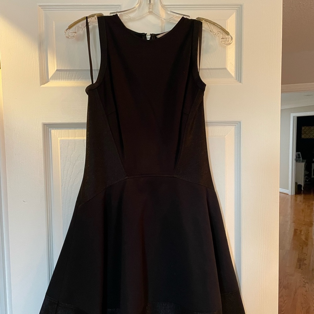 Ted Baker Black Fit and Flared w/Sparkle Paneling